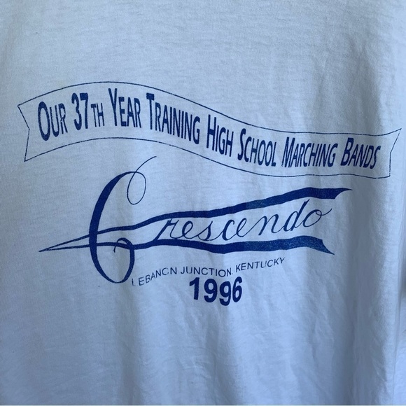Vintage Crescendo High School Marching Band 1996 Tee Shirt Size XL - Picture 1 of 6
